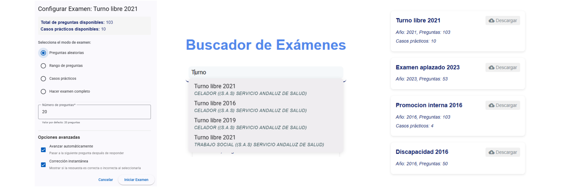 Plataforma de Preparación de Exámenes AI Mobile-First